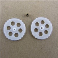 Fine Toy Rc Helicopter Gears Mixed 3pcs 701A +702A+71A Metal Copper Gears 0.3M Rc Model Plane Slow Down Copper + Plastic Gears