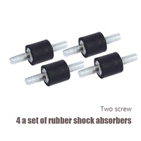 4pcs/lot Rubber Shock Absorber Double Male Thread Rubber Anti Vibration Isolator  M3 M4 M6 Durable Wholesale