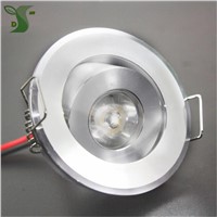 DC 12V dimmable LED downlight  led verlichting led panel 1W spot light with driver  black/silver/white color 5pcs/lot