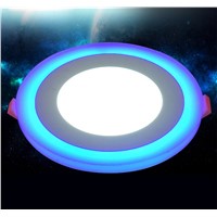 ultra led Panel Down Light 6W 9W16W 24W 3 Model LED Lamp Recessed Ceiling Lights Double Color Indoor Lighting Bulbs