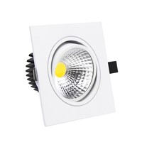 Square Recessed COB Downlight COB 7W 9W 12W 15W 14W 24W 21W 36W LED Ceiling Lamp AC85-265V Indoor LED Spot Light With Driver