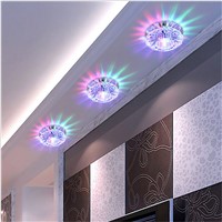 3W LED Downlight Modern Living Room,Recessed Multicolor Led  Panel Light,for home Hotel KTV decorative lights AC220V