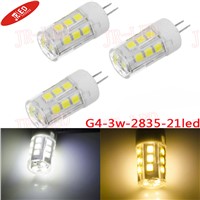 3PCS/lot  G4 3W/5W Corn Light 2835 SMD21LED 36LED Decorate Light Warm White/Pure Lamp AC/DC 12V
