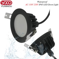 1pcs Waterproof LED Downlight Dimmable 5W 7W 9W  110V 220V White shell lights for home Bathroom living room kitchen lighting