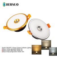 LED Ceiling lamp Button Control Dimmer panel light Adjustable Color palette Warm/Natural/Cold White Recesssed downlight spot