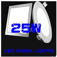 HOT!LED 25W Round/Square LED Panel Light Ultra thin LED Ceiling Down Light + Drivers DHL FREE