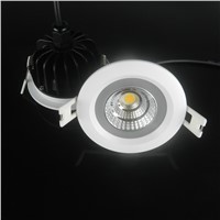 5w 7w 9w 12w Dimmable COB LED Ceiling down Light round Recessed Led Downlight IP65 Waterproof  AC110-265V home decor lighting