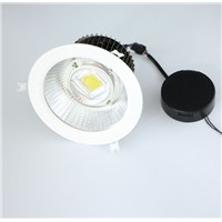 High Power 50W 60W 80W LED Downlight Shopping Mall / Big Hall / Living Room Super Bright Light Fins Structure