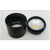 10PCS/lot Black shell 15W/10W Warm White/White/Cold White Round COB LED Ceiling Light Surface Mounted Kitchen Bathroom Lamp