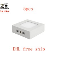 Surface Mounted Led Panel Downlight,6W 12W 18W 24W Square Led Panel Light,SMD2835 Led Ceiling Downlight Lamp AC85-265V