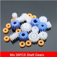 Sample Selling Kit ABS Plastic Gear Kit Motor Gears Mixed 16 pcs Different Gears DIY Toy Robot Motor Model Gearbox Accessories