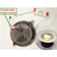 10pcs Die-cast aluminum New Round COB LED Downlight 10W15W20W30W,Size 135mm/170mm/195mm/225mm,White Shell , Ceiling lamps