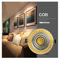 Luxury Gold  Downlight  7W/9W/12W/15W/18W/20W Recessed LED Spot Light Ceiling Lamp Ultra gorgeous Dimmable LED COB  Downlight