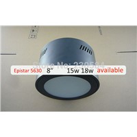 led cylindrical light 8&amp;amp;quot; SMD 5630 high power 15w 18w surface mounting downlight used for not possible recessed areas