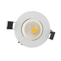 Recessed Led COB Downlight dimmable AC110V/220V 3W Ceiling Lamp Indoor Lighting with Led driver Led Spot Lighting White Body