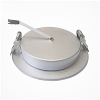 10W 5inch ultra thin 156mm hole size led light alumimum silver White shell PC cover  white downlight