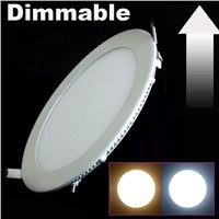 Dimmable LED Ceiling Downlight 25W recessed led panel light with driver AC85-265V Warm White/Cold White DHL/Fedex Free