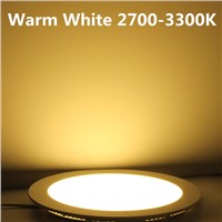 Dimmable LED Downlight Ultra thin recessed led ceiling panel light with driver AC85-265V Warm White Natural White Cold White