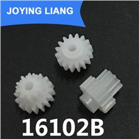 The 16102B Gear Module 0.5 Plastic Gear Double Cone 16 Tooth/ 10 Tooth Loose 2mm Shaft Hole Gear Wheel (5000pcs/lot)