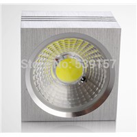 Wholesale price COB 15W Square Led Recessed Ceiling Lamp Spotlight AC85-265V CE/RoHS Cold/Warm White (Gold/Silver/Black Shell)