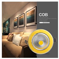 [DBF] Super Bright Recessed Gold LED Dimmable Downlight COB 5W 7W 9W 12W LED Spot light LED decoration Ceiling Lamp AC 110V 220V