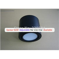 heavy duty adjustable fixed mounting downlight 9w 12w 15w soft light Fixed Mount led cylindrical lighting