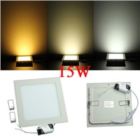 Dimmable LED Panel Light 15W Recessed LED Ceiling Downlight 85-265V Warm White/White/Cold White Dimmable LED Light