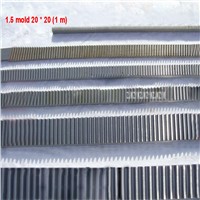 16pcs 1.5 Die 20*20 (1 meters) 1.5 M Mod Gear Rack 20*20*1000 mm Mold Gear Rack Precision CNC Rack (Straight Teeth) Toothed Rack