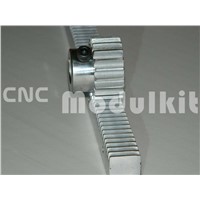 CNC Plasma Gear Rack 25 x 25 Right Teeth Mod 2 - 25mm 45# Steel 1000mm / 39.37&#39;&#39; Black Oxide  Drill Holes From CNC Modulkit