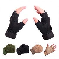 TACVASEN Army Gloves Military Tactical Gloves Half Finger CombatGloves Slip Resistant Hunt Gloves Climb Workout Gear TD-YWHX-002