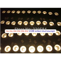 2015 New design super bright LED downlight fixed mount round lamp 10w=3&quot; 20w=4&quot; 30w=5.5&quot; 40w=5.5&quot; 50w=5.5&quot; 60w=5.5&quot; NO cut hole
