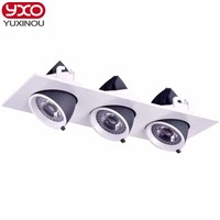 Dimmable 10W 12W 15W 24W 30W LED Panel Down Light high power led downlights lamp led Recessed Ceiling Light Spotlight AC 220V