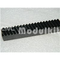 CNC Plasma Transmission Helical Gear Mod 2 Rack 20 x 20 Length 1000mm / 39.37&amp;amp;#39;&amp;amp;#39; Black Oxied 45# Steel Drill Holes CNC Modulkit