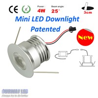 2015 new patented tiny led downlight 4w SHARP COB very easy to install for wine cabinet hotel stairway