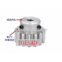 Spur Gear pinion 35T 35Teeth Mod 1.5 M=1.5m Bore 6mm  Right Teeth 45# steel positive gear CNC gear rack