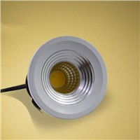 10pcs/lot Dimmable 3W COB led Ceiling lamp Recessed High Super White/Black Warm white/White/Cold white Led Down light AC85V-265V