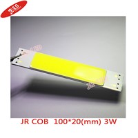 freeshpping! 5pcs High quality 9V rectangle cob led chip 3w beads warm white/cool white 250-300lm 3 years warranty