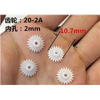 500pcs Mini Plastic 202A Motor Shaft Gear Sets 20 Tooth 2mm Hole Diameter DIY Helicopter Robot Toys