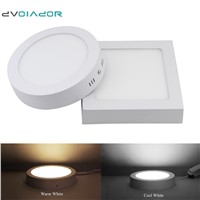 DVOLADOR Round Surface Mounted LED Panellight 6W 12W 18W LED Ceiling for home led downlight AC110V-220V Indoor Kitchen Lighting