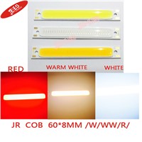 freshiping! 10PCS Red /warmwhite/whiteColor LED COB Source Bar chip diodes 5W LED COB strip beads low voltage 3V For DIY light