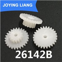26142B Plastic Gear 0.5 Modulus Gear Double Cone 26 Tooth / 14 Tooth  2mm Loose Shaft Hole (2500pcs/lot)