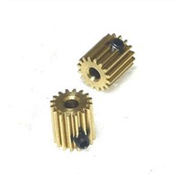 Diameter:9mm  Long: 10mm 0.5m16 teeth metal copper precision level 6 model of micro motor DIY small modulus gear---hole:3mm