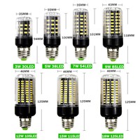 DVOLADOR No Flicker E27/E14 5736 led pendant Bulb 3/5/7/9/12/15/18W  LED Corn Bulb Constant Current AC85V-265V LED Spotlight
