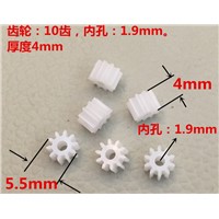 500pcs Mini Plastic 102A Motor Shaft Gear Sets 10 Tooth 2mm Hole Diameter DIY Helicopter Robot Toys