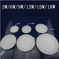 Ultra thin LED Panel Downlight 85-265V Led Indoor Ceiling Recessed Panel lights for Kitchen Bathroom Living Room Lighting