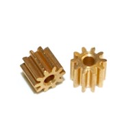 5PCS/LOT 0.5M-10 teeth metal copper precision micro model motor  small modulus gear---hole:2mm
