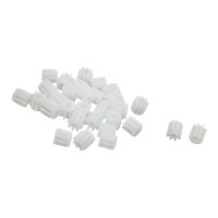 30Pcs 0.5 Modulus 8 Teeth Plastic Gear Cog for 2mm Toy Car Motor Shaft