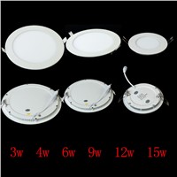60 Pcs 9W round dimmable LED downlight emergency LED panel / painel light lamp for bedroom luminaire