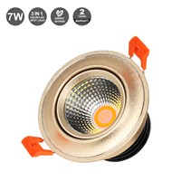 New COB LED Downlight 7W with Three Colors LED Spotlight Ceiling Lamp Surface Mounted Indoor Down Light for Home Cabinet