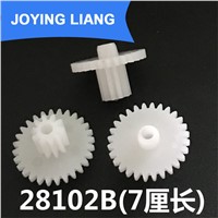 28102B-7 Gear Modulus 0.5 Plastic Gear Double Cone 28T/ 10T Loose 2mm Shaft Hole Gear Wheels ( Factory Wholesale 2500pcs/lot)